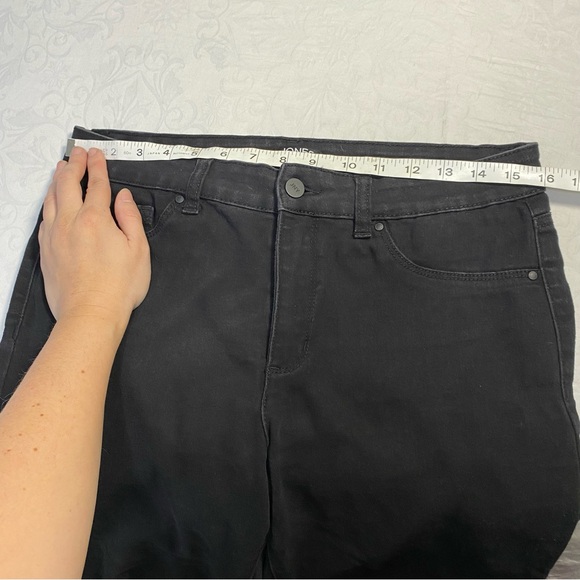 Jones New York Black Jeans Denim Essex Skinny Stretchy Pants PreOwned - Picture 11 of 12